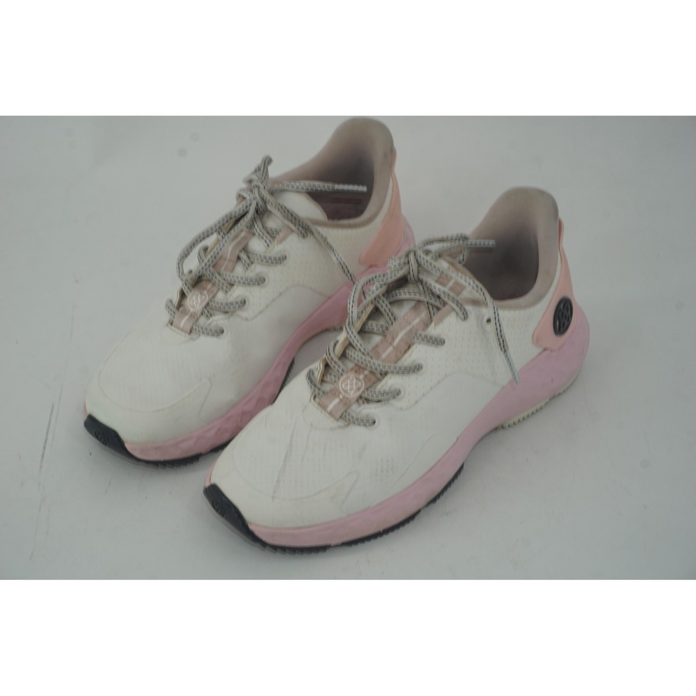 G/FORE Golf Shoes Womens Size 7.5 White Pink Mesh GLF000009 Comfort Sneakers